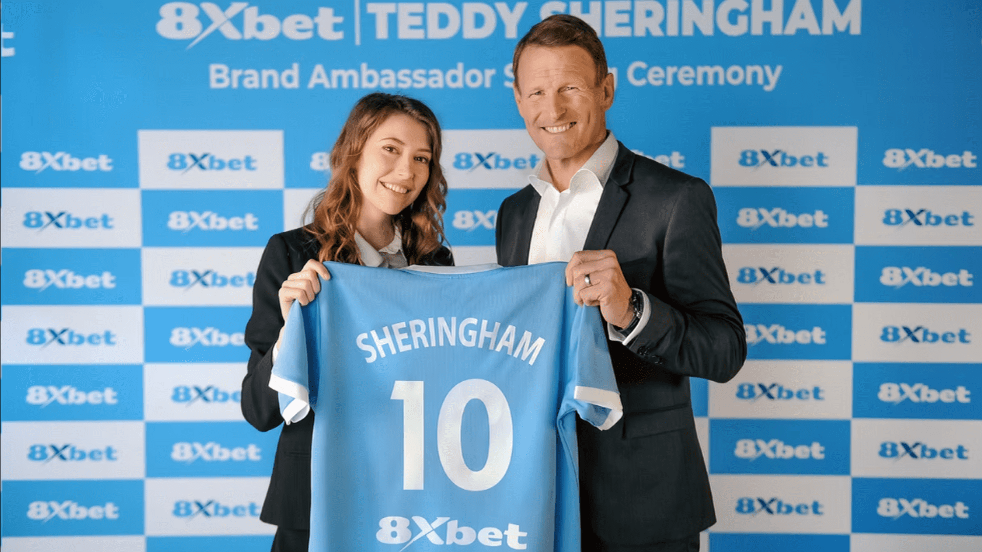 Teddy sherengham brand Ambassador of 8xbet